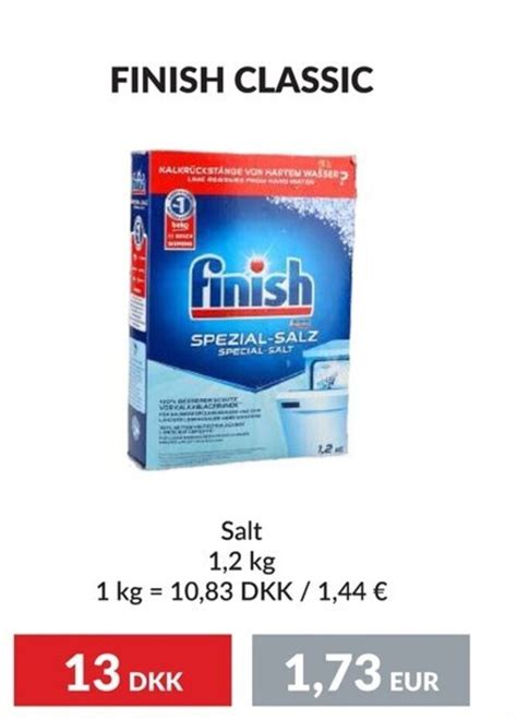 Finish Classic Salt Kg Tilbud Hos Nielsen S Discount