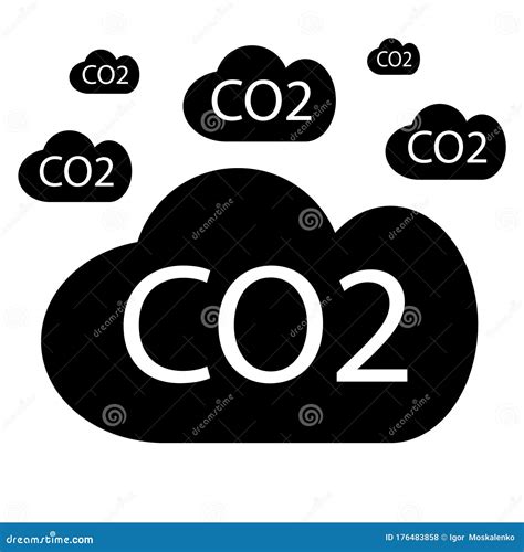 Carbon Dioxide Formula Symbol Stock Vector Illustration Of Background