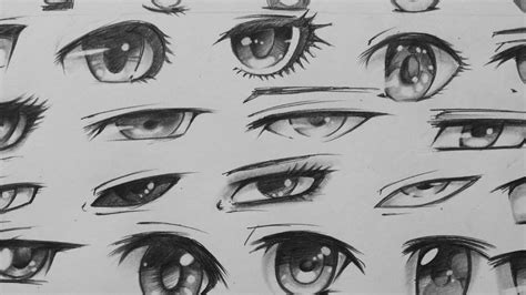 Manga Eyes Sketching 29 Different Forms Youtube