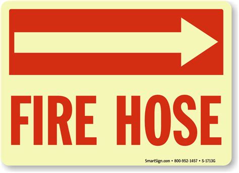 Fire Hose Signs Fire Hose Connection Signs