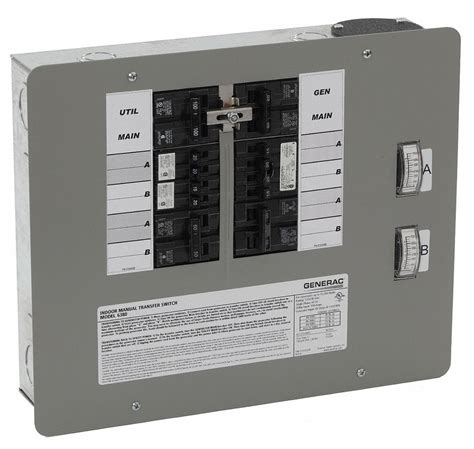 Manual Transfer Switch,60A,125/250V - Grainger