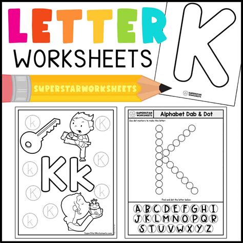 Letter K Worksheets - Superstar Worksheets