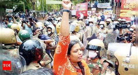 Youth Congress Workers Police Clash As Anti K Rail Protests Rage In