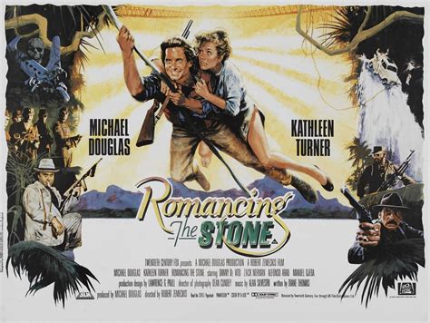 Постеры: Роман с камнем / Постер фильма «Роман с камнем» (1984) #643545