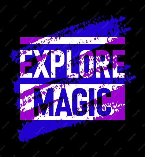 Premium Vector Explore Magic Motivational Stroke Typepace Design