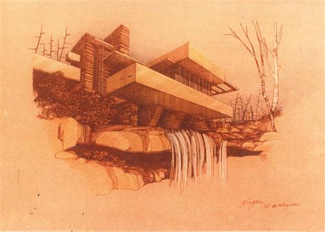 Falling Water Sketch