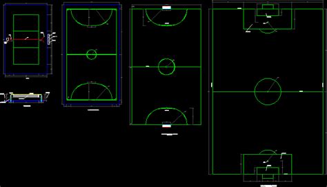 Bloques Canchas De F Tbol En Autocad Dwgautocad Off