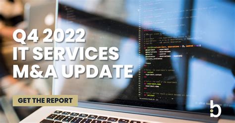 It Services Manda Quarterly Update Fourth Quarter 2022 Bridgepoint