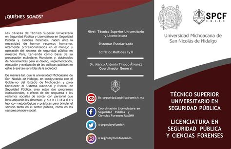 T Cnico Superior Universitario En Seguridad P Blica Licenciatura En