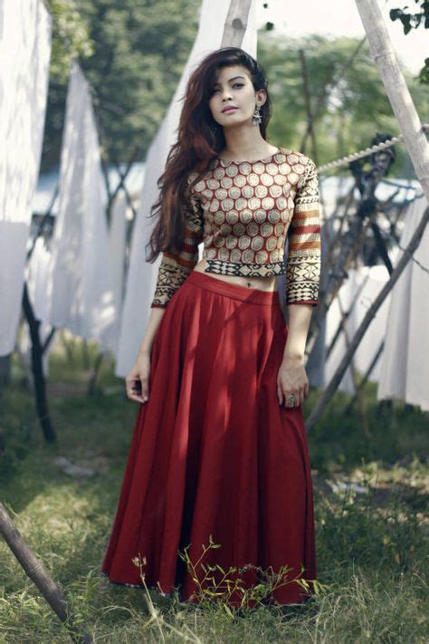 17 Best Indian Skirt And Top Images Indian Outfits Indian Dresses