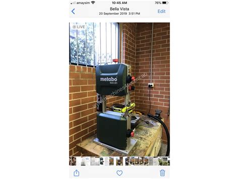 Used Metabo METABO Precission Band saw 10 in Wood bandsaw in , - Listed ...