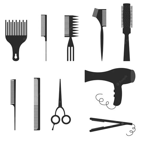 Beautician Tools Clipart Icons