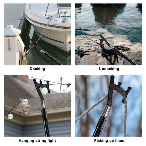 Telescopic Boat Hook Pole For Docking Floating Dock