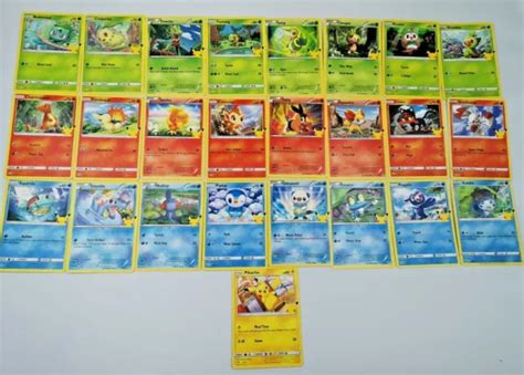 Pokemon Mcdonalds Th Anniversary Promo Cards Non Holo Master