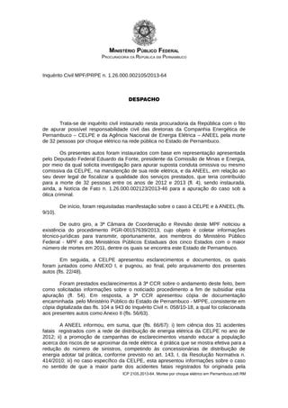 Arquivamento de inquérito PDF