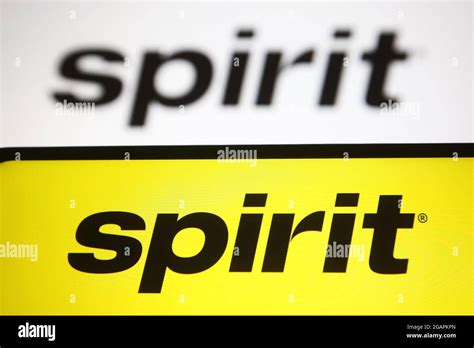 In This Photo Illustration Spirit Airlines Logo Of The Us Airline Seen