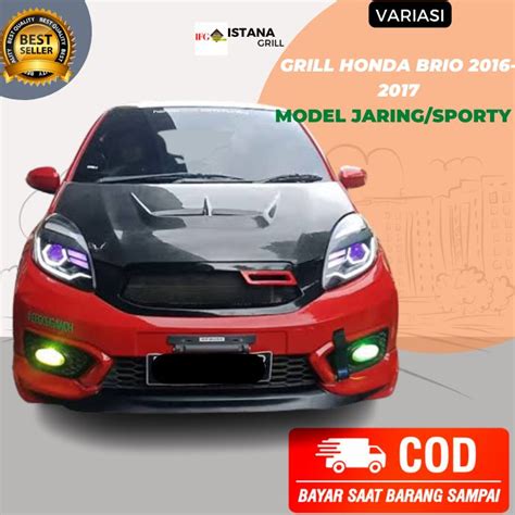 Grill Honda Brio 2016 2017 Model Jaring Sporty Lazada Indonesia