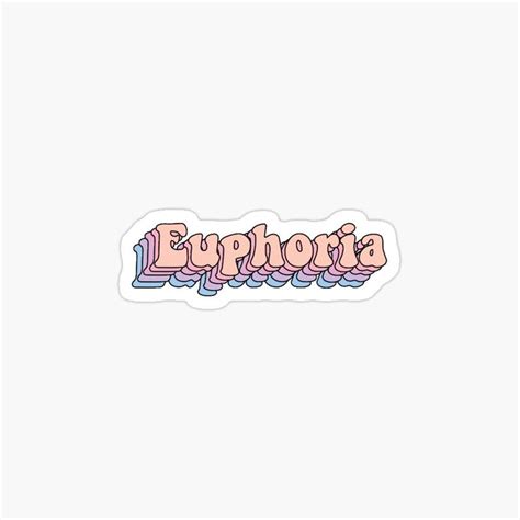 Euphoria Bts Sticker For Sale By Nicolebamberger Stickers Euphoria Bts