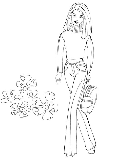 Coloring Pages Printable Barbie