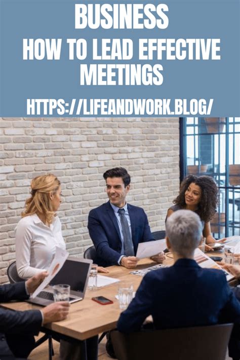 How To Lead Effective Meetings Bert S Blog