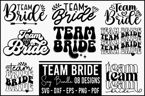 Team Bride Svg Bundle Graphic By Beecraftr · Creative Fabrica