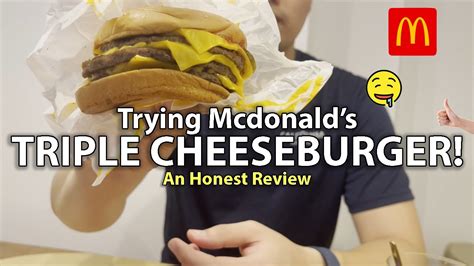 Just Me Eating Mcdonalds Triple Cheeseburger No Talking Youtube