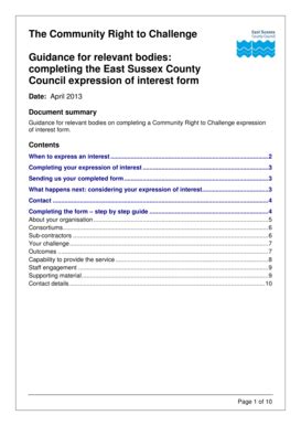 Fillable Online Eastsussex Gov Completing The Form East Sussex County