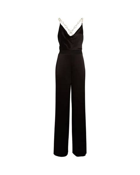 Alice Olivia Synthetic Alice Olivia Chain Detail Riska Jumpsuit In