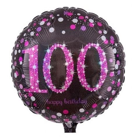 Number Balloon 100th Birthday Number Balloon Congratulates The 100th