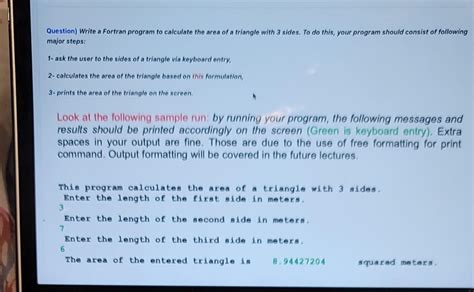 Solved Question Write A Fortran Program To Calculat