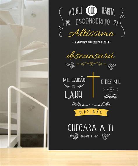 Adesivo Lettering Salmo 91 No Elo7 Patronoom 14129D0 Art Quotes