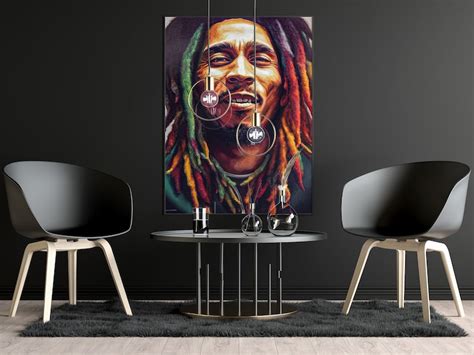 Bob Marley Poster Reggae Musik Vintage Leinwand Wandkunst No Etsy De