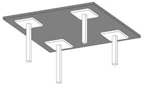 Typical Shape Of Reinforced Concrete Flat Slab With Drop Panel