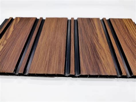 Brown Wpc Fluted Panel For Residential Thickness Mm At Rs Sq