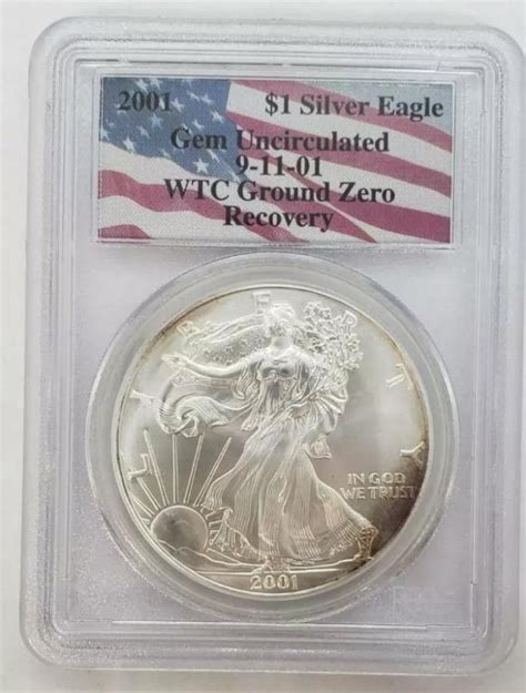 Heat Damaged Wtc 911 Recovery Silver Eagle Coins And Commemorative