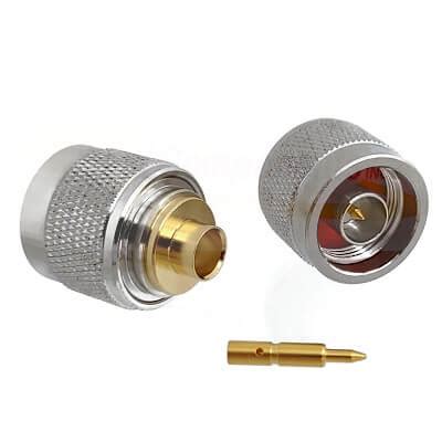 N Male Plug For RG401 250 Semi Rigid Cable Solder 50ohm DC 12 4 GHz