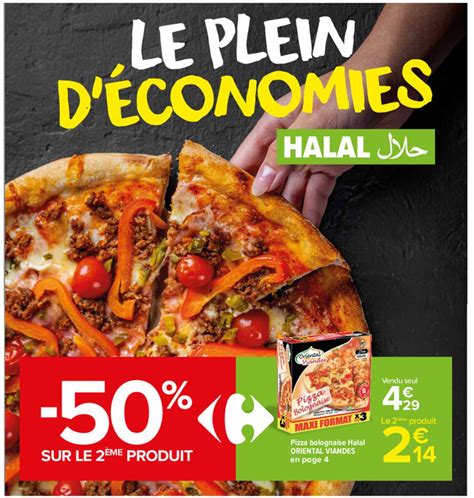 Offre Pizza Bolognaise Halal Oriental Viandes Chez Carrefour Market