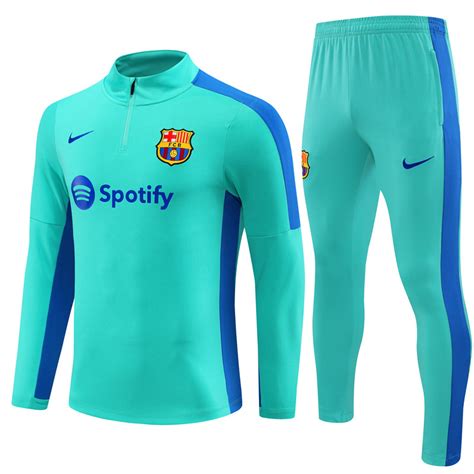 2023 2024 Barcelona Adult Long Sleeve Half Pull Training Suit Set