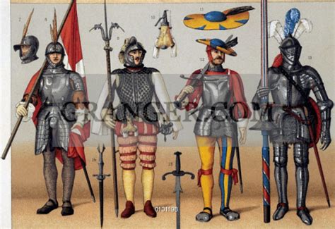 Image Of French Soldiers 1500s The Clothing Armor And Weapons Of