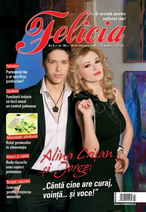 Revista Felicia Poza Coperta Alina Crisan Si Jorge Februarie