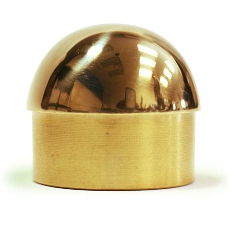 Order 2 Polished Brass Domed End Cap Online