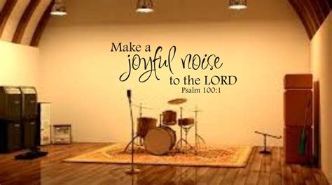 Wall Decal Make A Joyful Noise To The Lord Music Room Piano