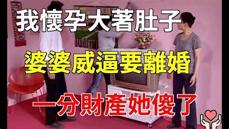 我懷孕大著肚子，婆婆威逼要離婚，一分財產她傻了 小杨故事会 Youtube