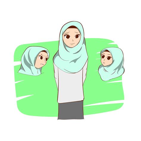 Premium Vector L Expression Muslim School Vector Free Royalty