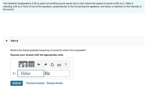 Solved Two Identical Loudspeakers M Apart Are Chegg