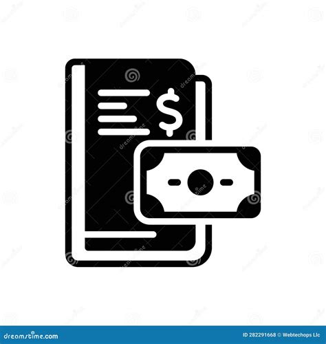 Black Solid Icon For Fees In Choice And Price Stock Illustration