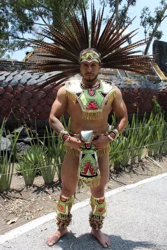 Traje Azteca Guerrero Azteca Completo Sin Plumas Hombre Ec En Venta