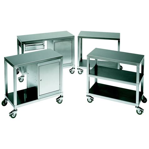 Heavy Duty Stainless Steel Shelf Trolleys Standard Shelf Trolleys