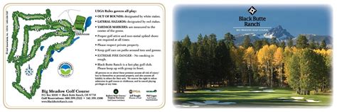 Black Butte Ranch Golf Scorecards Inc