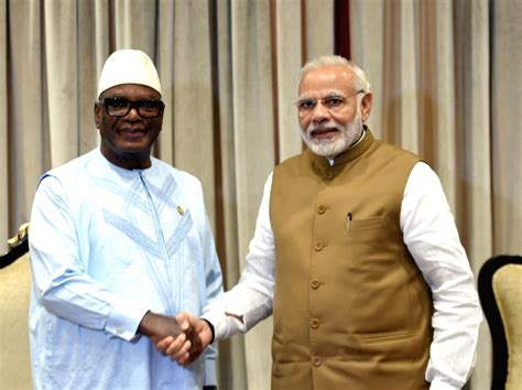 Isa Summit Pm Modi Malian President During A Bilateral Meeting